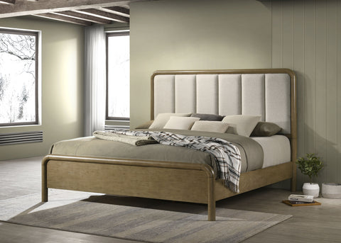 Afshan 59-inch Upholstered Queen Bed NutmegNutmeg