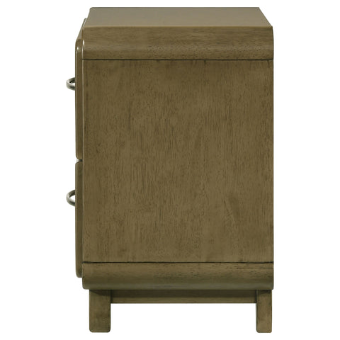 Afshan 2-drawer Nightstand Bedside Table NutmegNutmeg