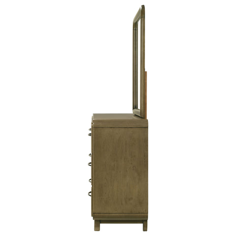 Afshan 6-drawer Dresser and Mirror NutmegNutmeg