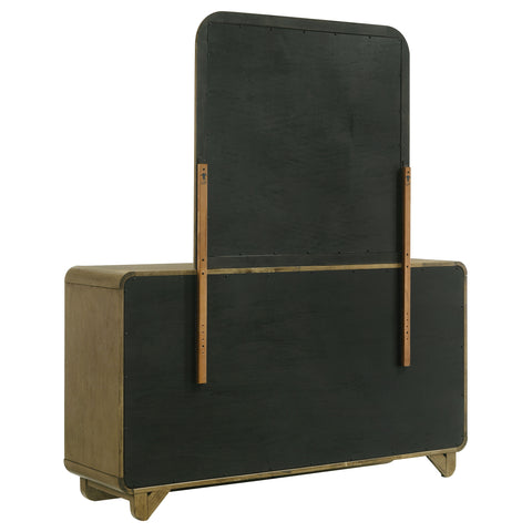 Afshan 6-drawer Dresser and Mirror NutmegNutmeg