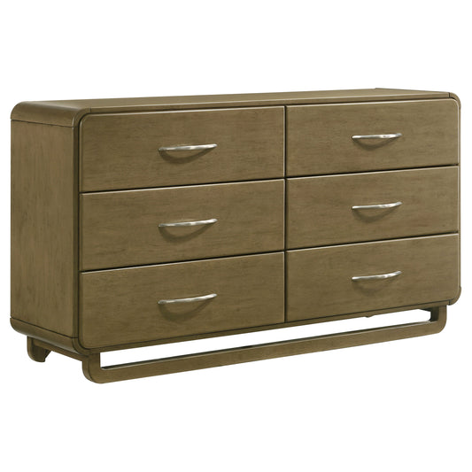 Afshan 6-drawer Dresser Cabinet NutmegNutmeg