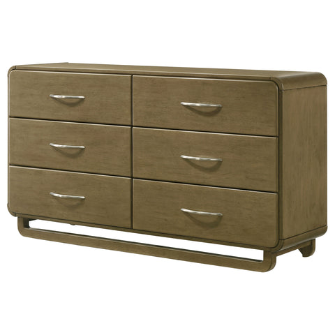 Afshan 6-drawer Dresser Cabinet NutmegNutmeg