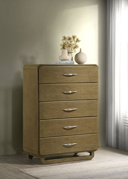 Afshan 5-drawer Chest of Drawers NutmegNutmeg