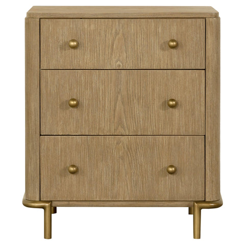 Tilbury 4-piece California King Bedroom Set Cream and Sand Wash