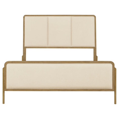 Tilbury 56-inch California King Panel Bed Cream and Sand Wash
