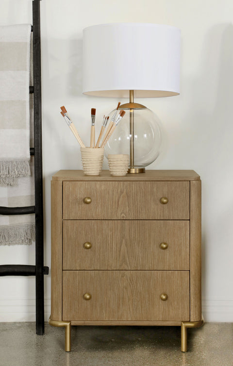 Elmcrest 3-drawer Nightstand Sand WashSand Wash