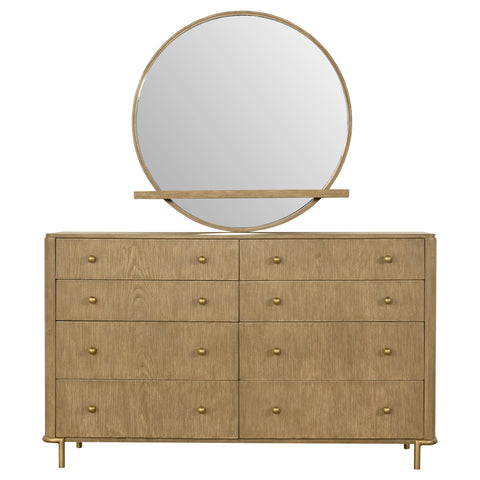 Elmcrest 8-drawer Dresser with Mirror Sand WashSand Wash