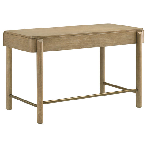 Elmcrest 2-piece Makeup Vanity Table and Mirror Set Sand WashSand Wash