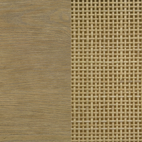 Elmcrest Cane Weave Full Length Standing Floor Mirror Sand WashSand Wash