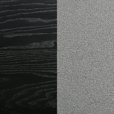 Elmcrest Upholstered Eastern King Panel Bed Black and GreyBlack / Grey