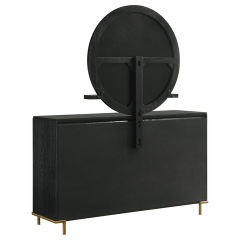 Elmcrest 8-drawer Dresser with Mirror BlackBlack