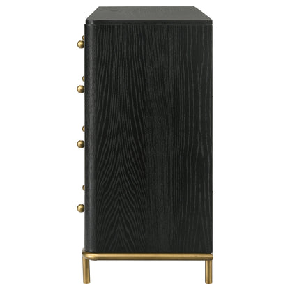 Janine 8-drawer Dresser Black