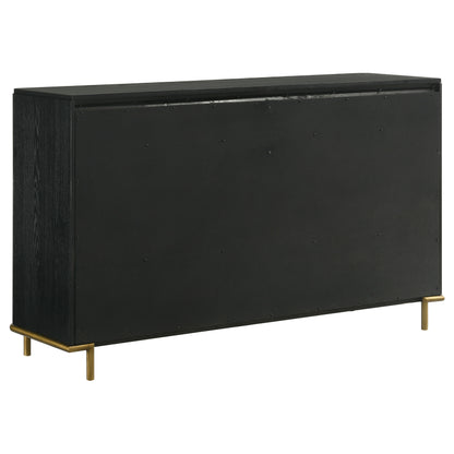 Janine 8-drawer Dresser Black