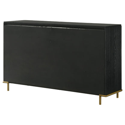 Janine 8-drawer Dresser Black