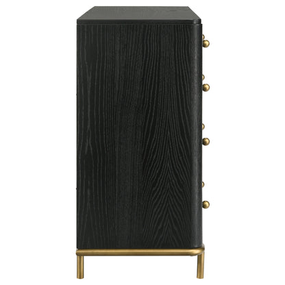 Janine 8-drawer Dresser Black