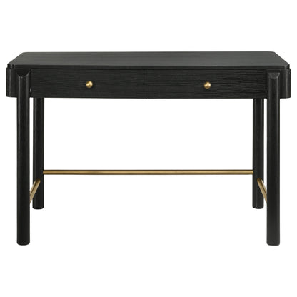 Janine 2-drawer Vanity Desk Makeup Table Black