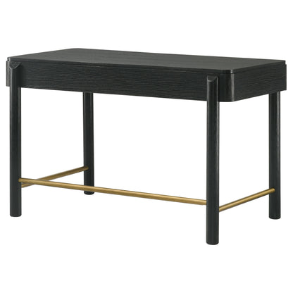 Janine 2-drawer Vanity Desk Makeup Table Black