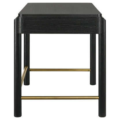 Janine 2-drawer Vanity Desk Makeup Table Black