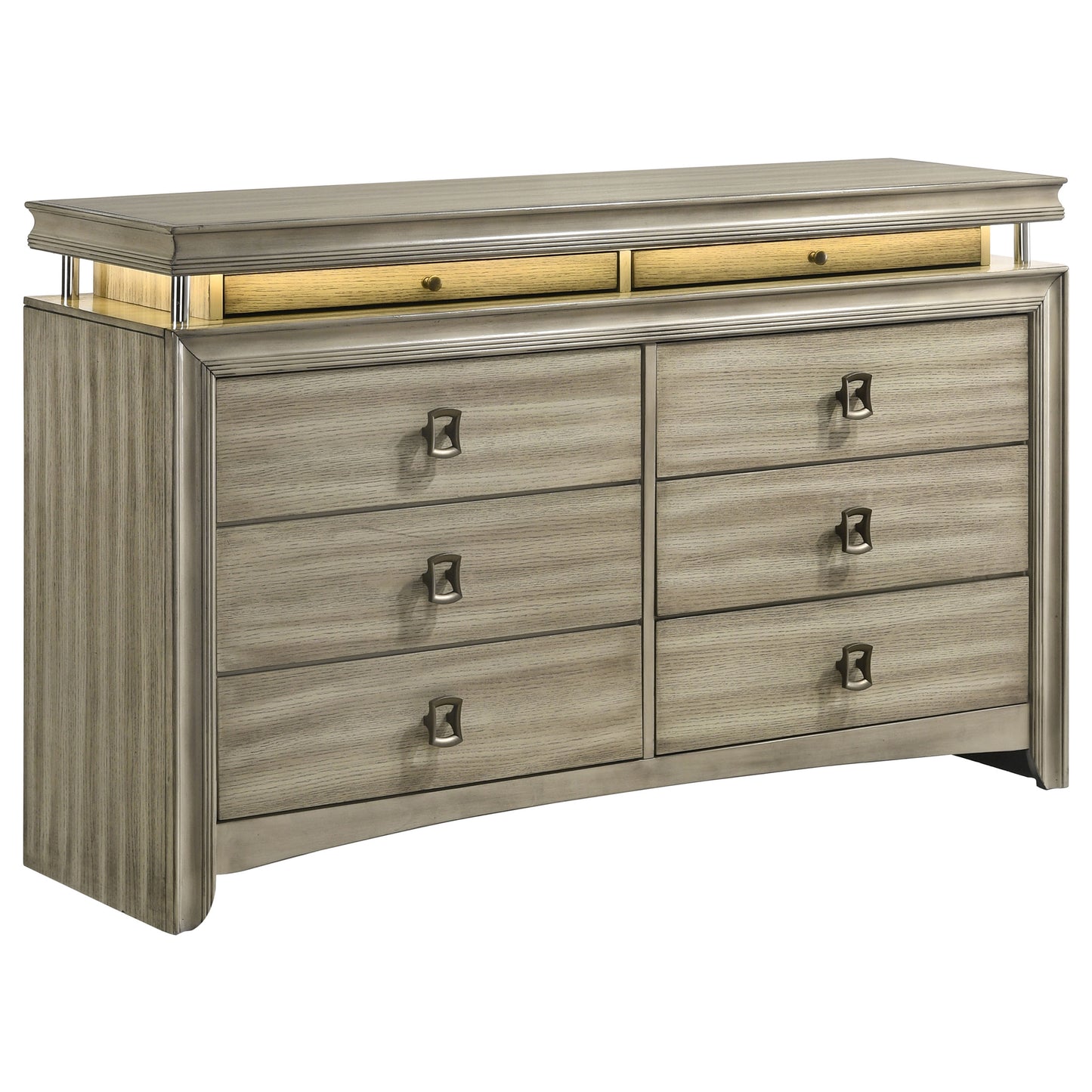 antonella 8-drawer dresser rustic beige