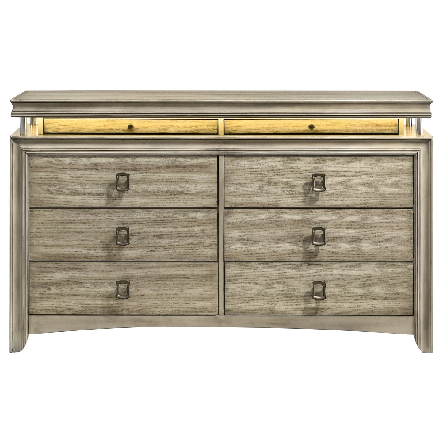 antonella 8-drawer dresser rustic beige