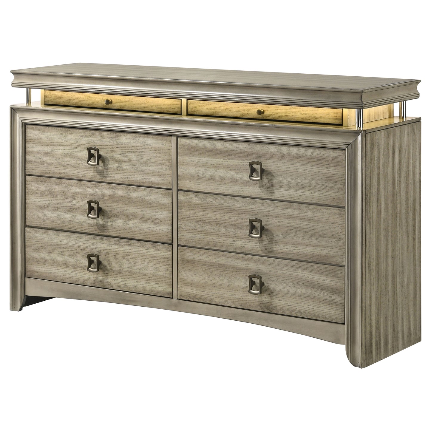 antonella 8-drawer dresser rustic beige