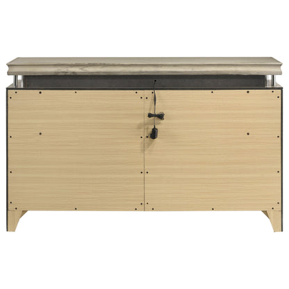 Antonella 8-drawer Dresser Rustic Beige