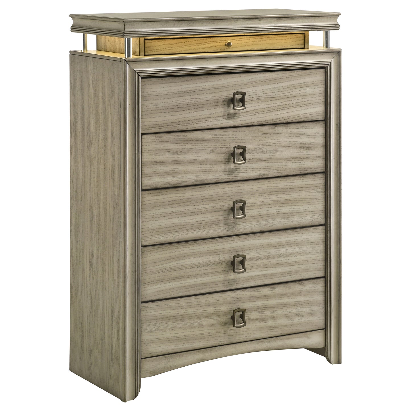 antonella 6-drawer bedroom chest rustic beige