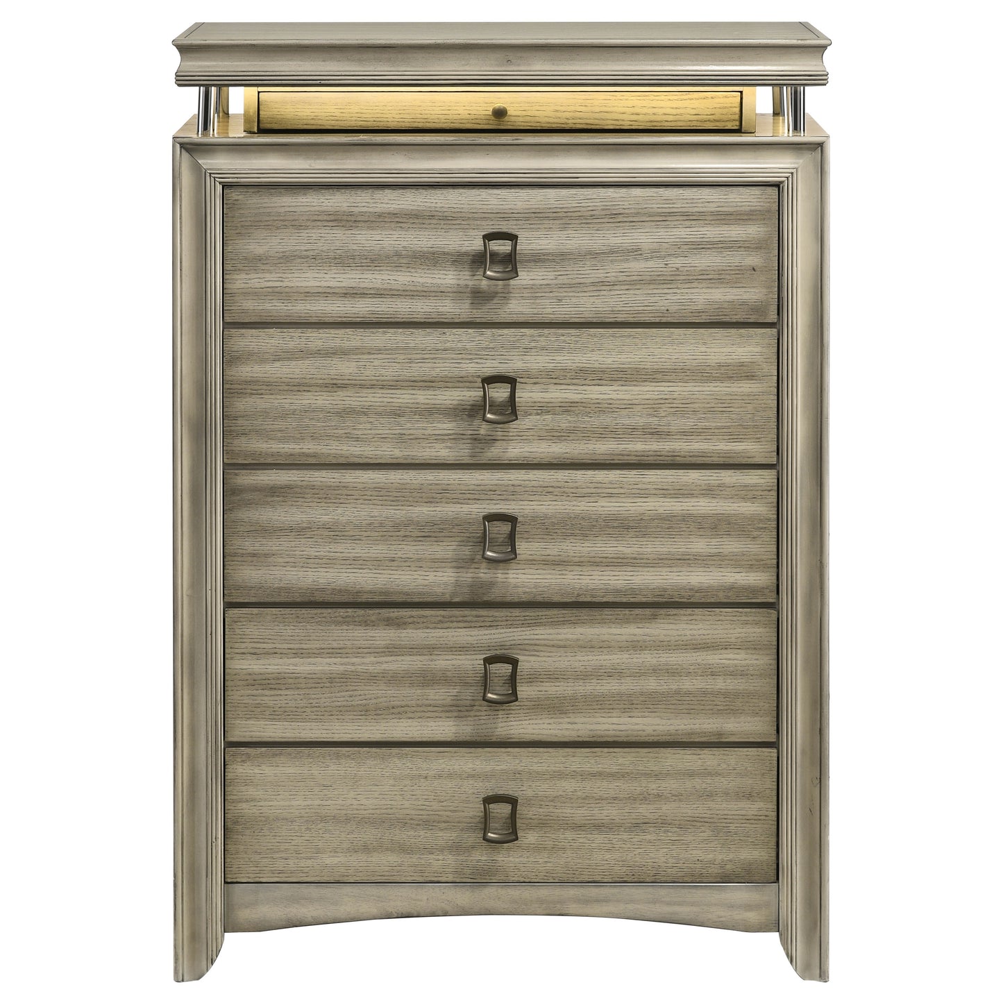 antonella 6-drawer bedroom chest rustic beige