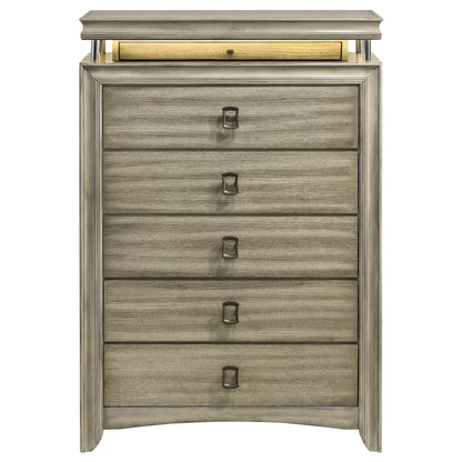 Antonella 6-drawer Bedroom Chest Rustic Beige