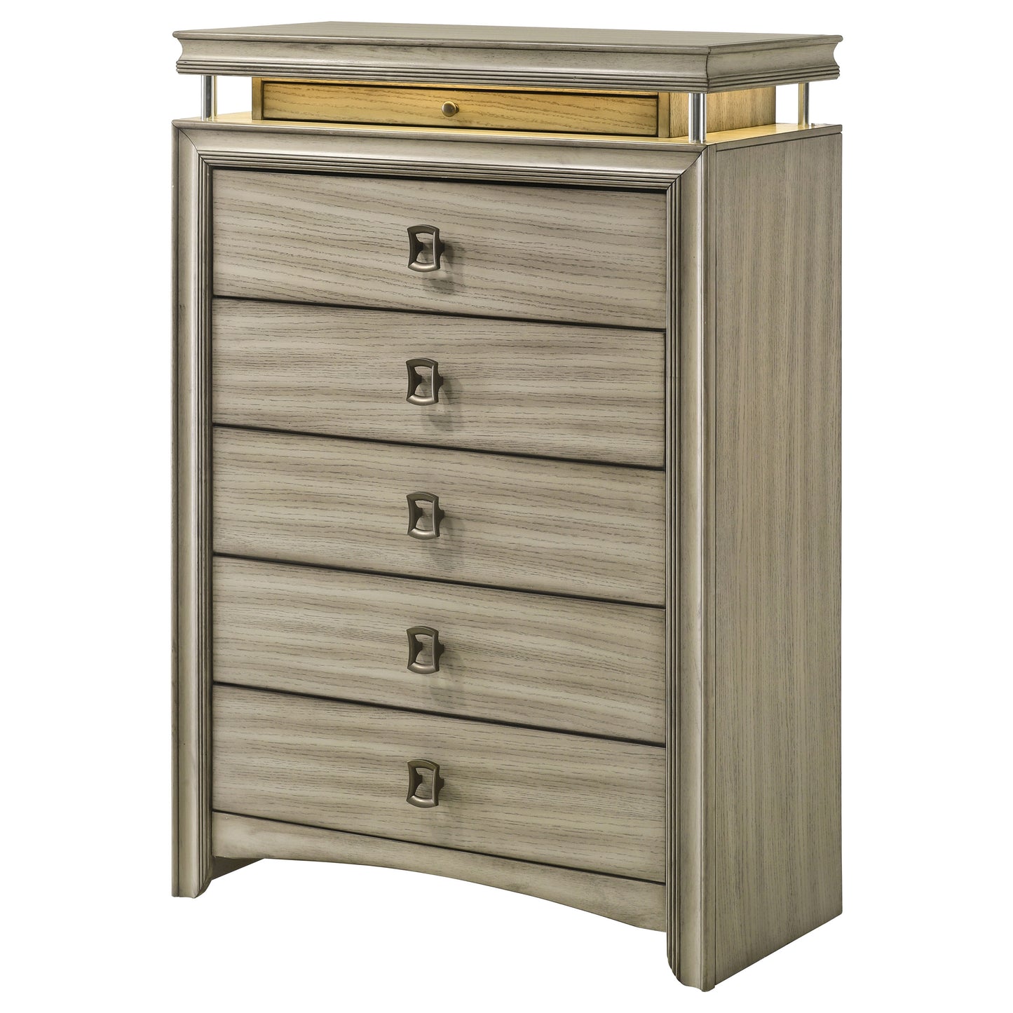 antonella 6-drawer bedroom chest rustic beige