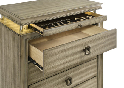 Antonella 6-drawer Bedroom Chest Rustic Beige