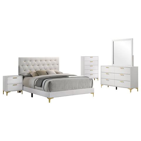 Alice 5-piece Queen Bedroom Set WhiteWhite