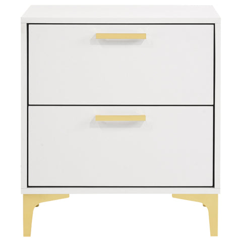 Alice 2-drawer Nightstand WhiteWhite
