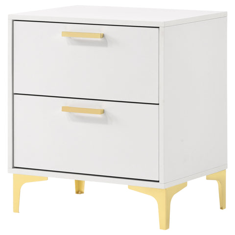 Alice 2-drawer Nightstand WhiteWhite