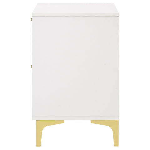 Alice 2-drawer Nightstand WhiteWhite