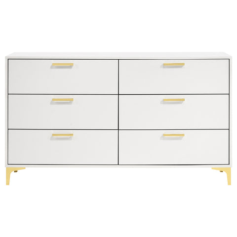 Alice 6-drawer Dresser WhiteWhite