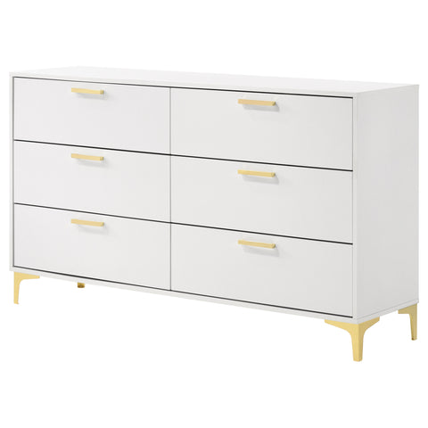 Alice 6-drawer Dresser WhiteWhite