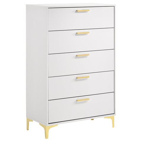 Alice 5-drawer Bedroom Chest WhiteWhite