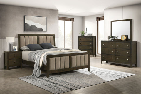 Elijah 5-piece California King Bedroom Set Dark CocoaDark Cocoa