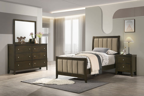 Elijah 4-piece Twin Bedroom Set Dark CocoaDark Cocoa