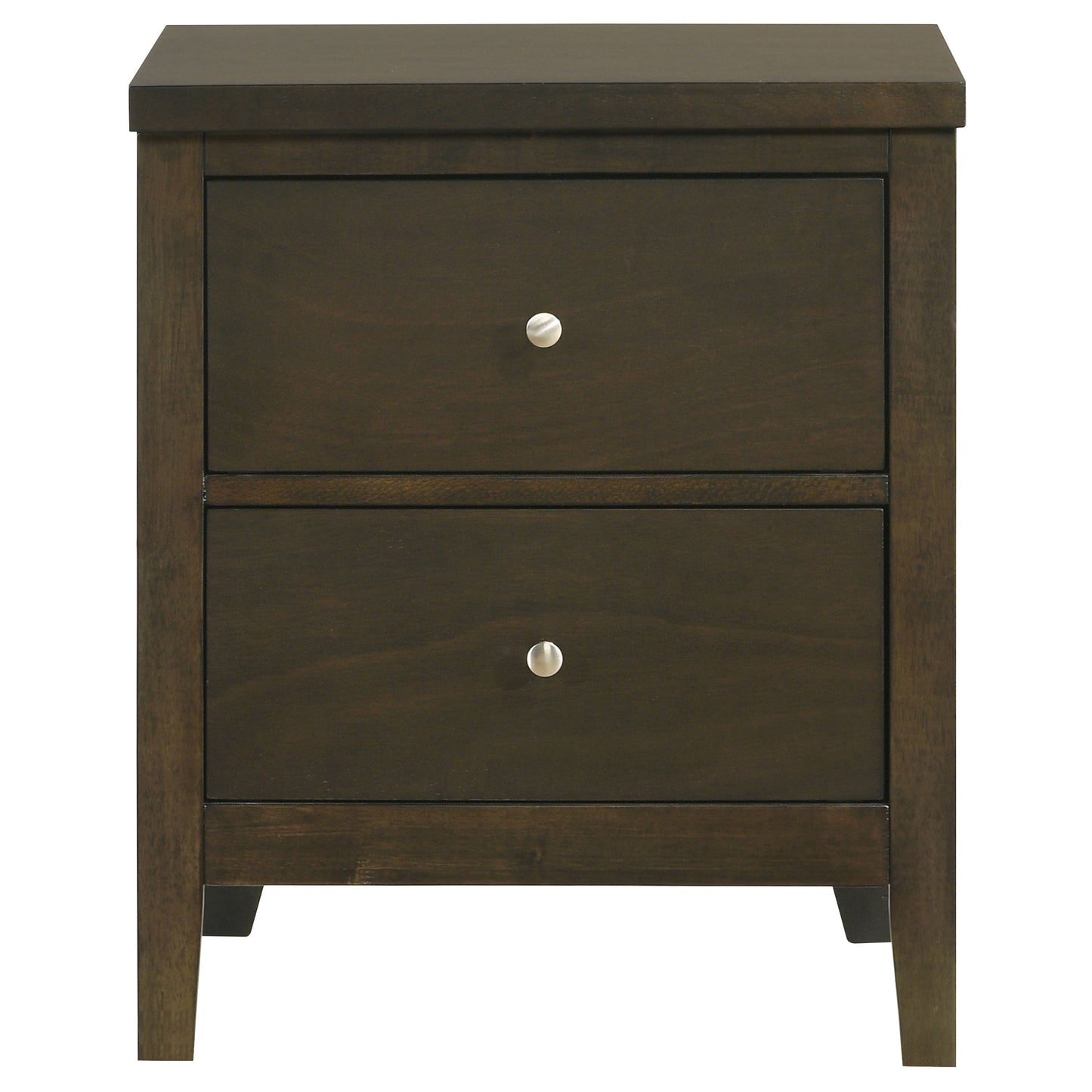 elijah 2-drawer nightstand bedside table dark cocoadark cocoa