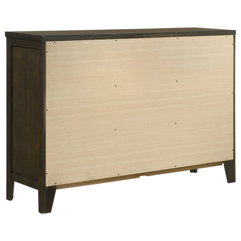 Elijah 6-drawer Dresser Cabinet Dark CocoaDark Cocoa