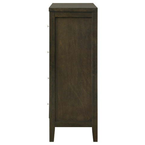 Elijah 4-drawer Chest of Drawers Dark CocoaDark Cocoa