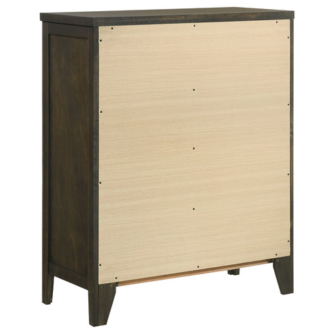 Elijah 4-drawer Chest of Drawers Dark CocoaDark Cocoa