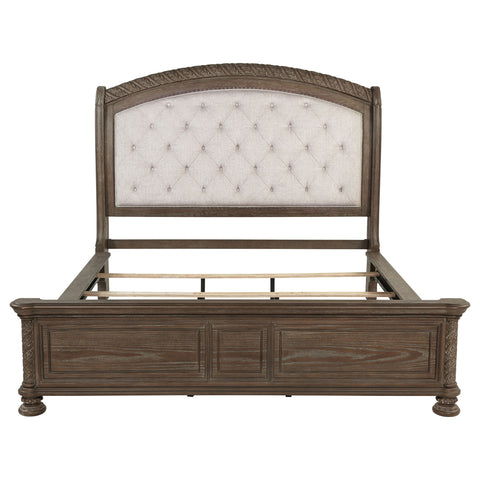 Forman Wood California King Sleigh Bed WalnutWalnut