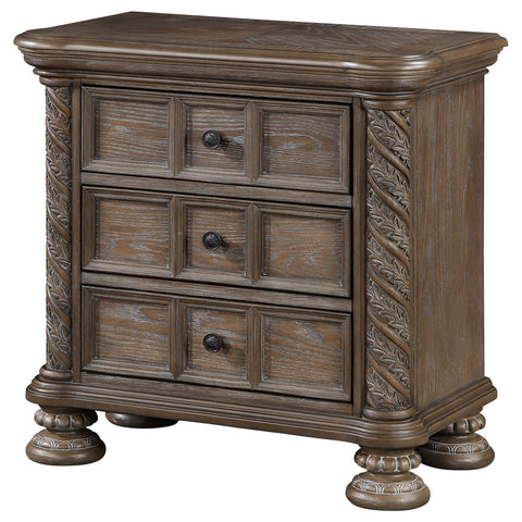 Forman 3-drawer Nightstand WalnutWalnut