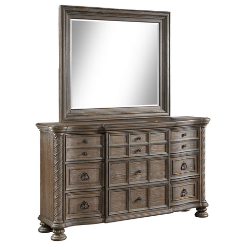Forman 9-drawer Dresser with Mirror WalnutWalnut