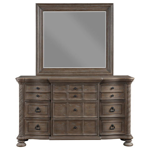 Forman 9-drawer Dresser with Mirror WalnutWalnut