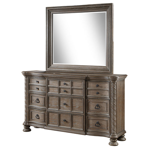 Forman 9-drawer Dresser with Mirror WalnutWalnut