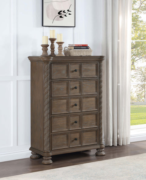 Forman 5-drawer Bedroom Chest WalnutWalnut